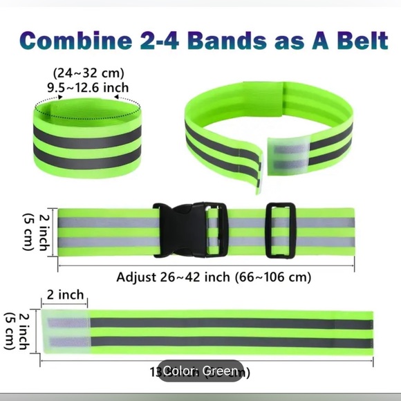 COPY - Reflective Running Gear 6 Pcs Set, High Visibility Security Reflective B… - Picture 7 of 7